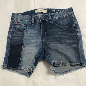 SLINK Jeans size 6 curvy blue patchwork